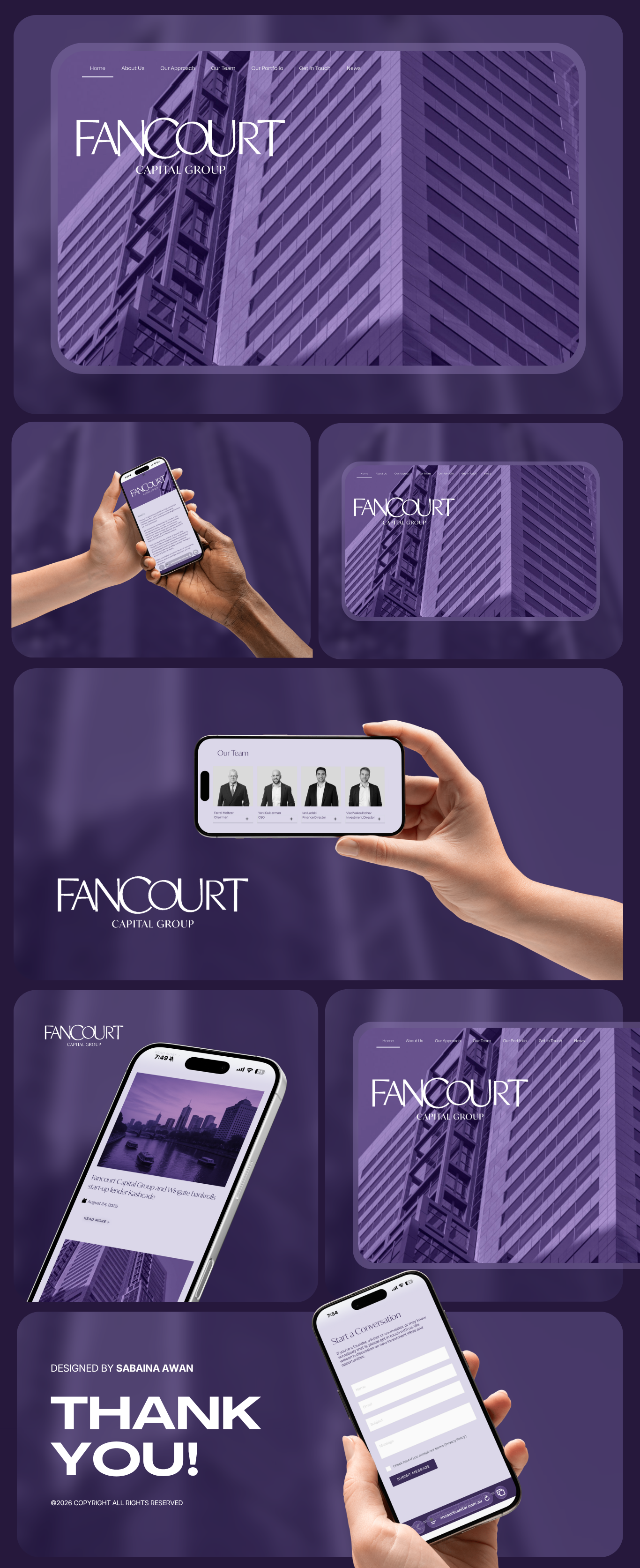 FanCourt — full website showcase, scroll to see the whole thing